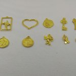 Breloques métal motif coeur lot de 10 pièces